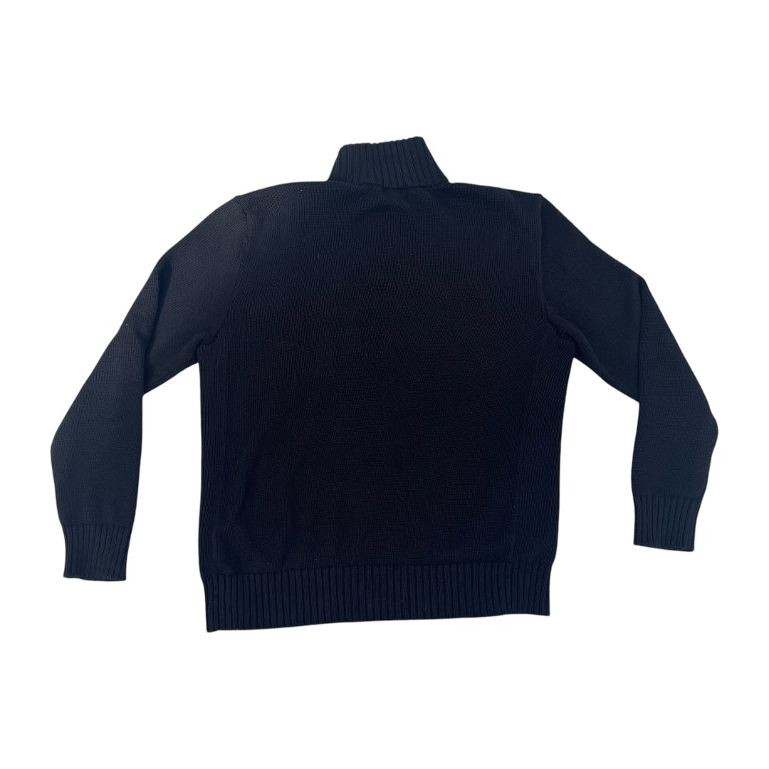 VINTAGE Polo Ralph Lauren Zip Up Knit Sweater (Large)