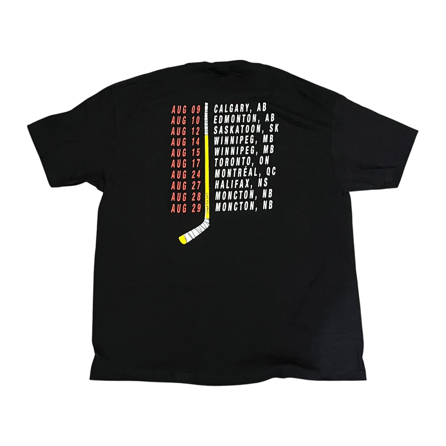 Circle Jerks 2024 Canadian Concert Tour T Shirt - Black (XL)