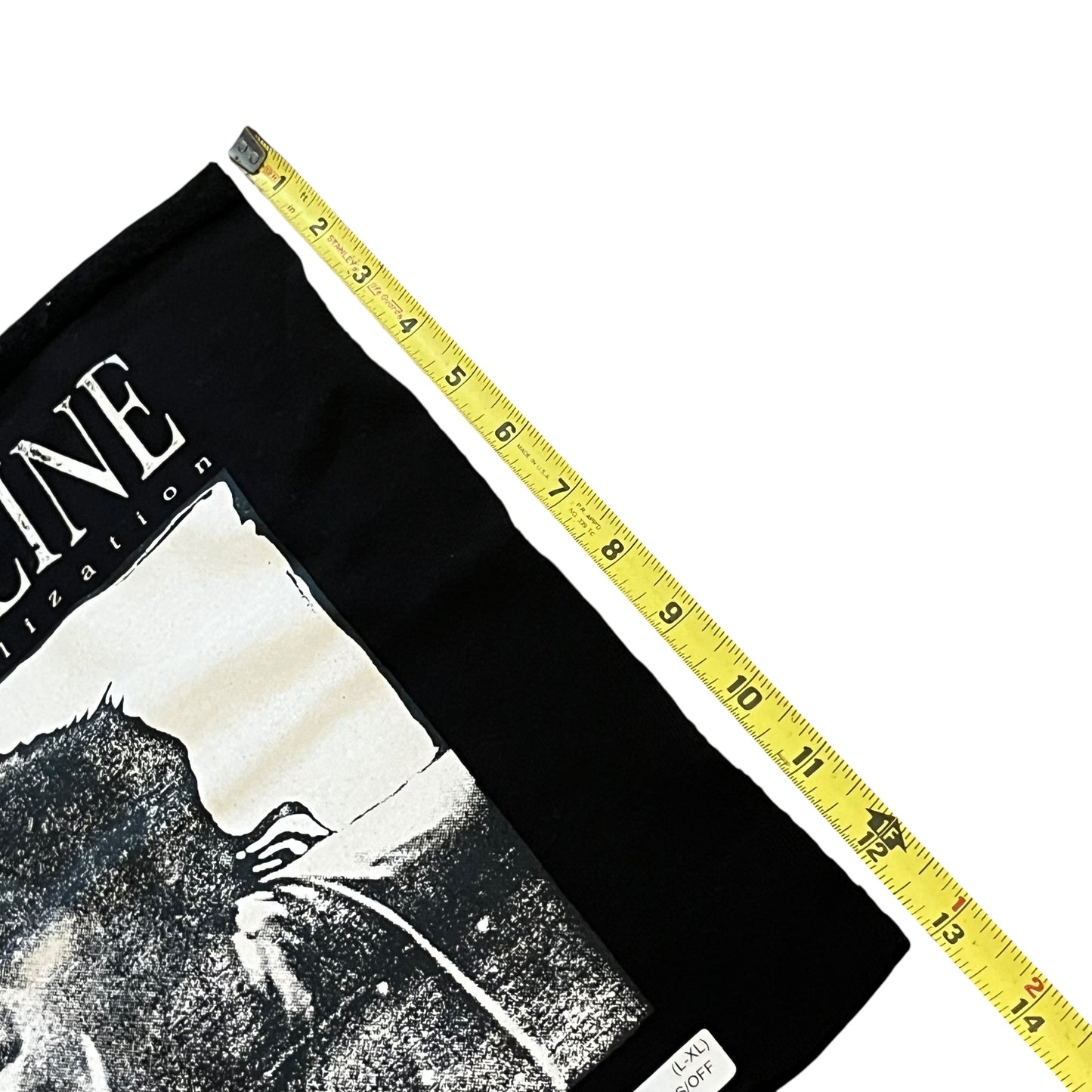 SAMPLE Supreme The Decline of Western Civilization Sample Test Print Fabric Swatch - Black (FW17)