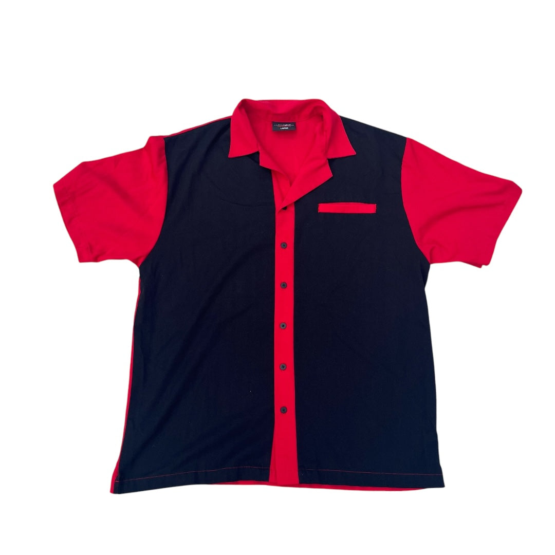 VINTAGE Smokin Joe's Red Hot BBQ Bowling Shirt (Large)