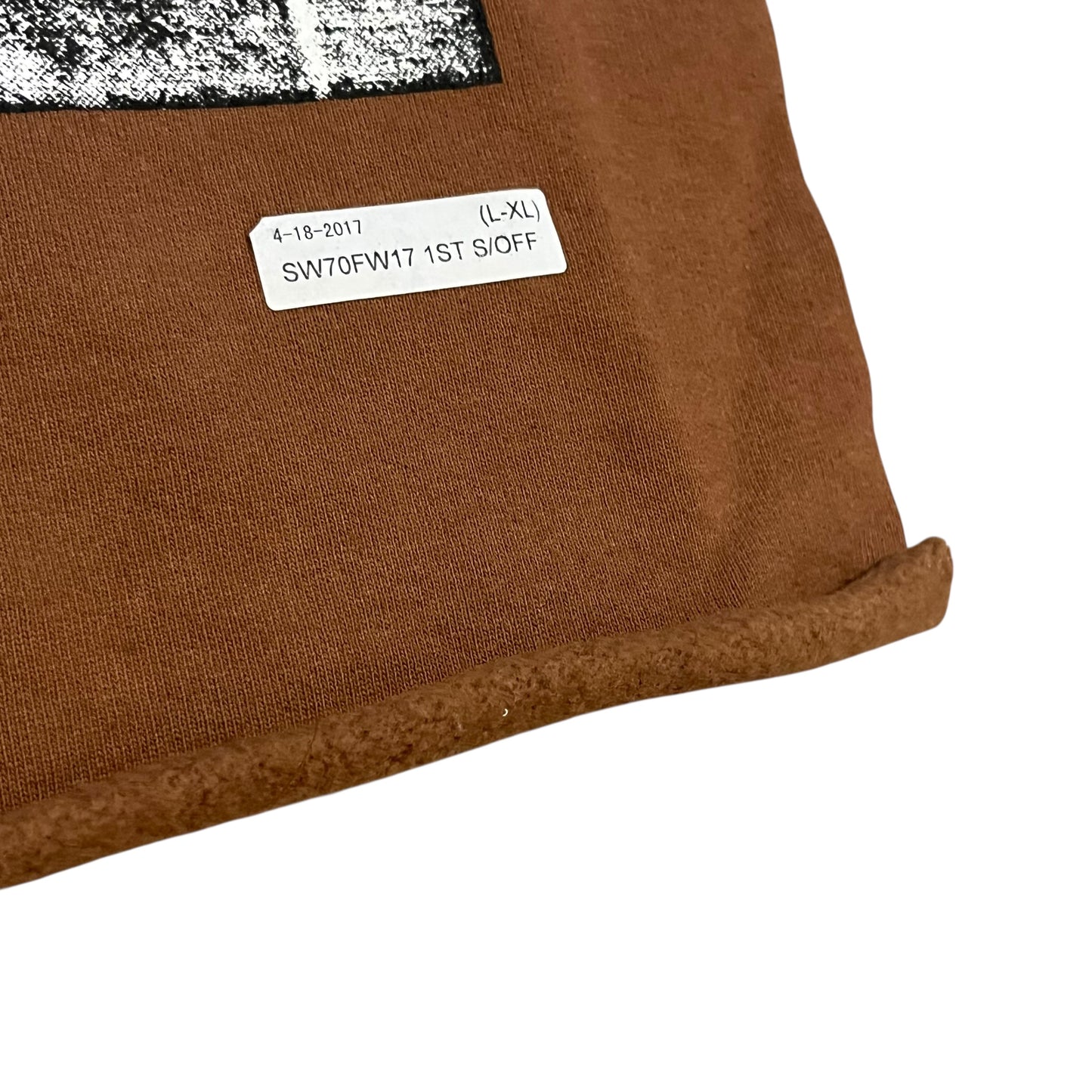 SAMPLE Supreme The Decline of Western Civilization Sample Test Print Fabric Swatch - Brown (FW17)