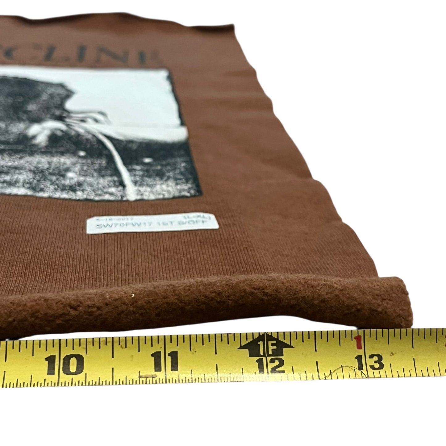 SAMPLE Supreme The Decline of Western Civilization Sample Test Print Fabric Swatch - Brown (FW17)