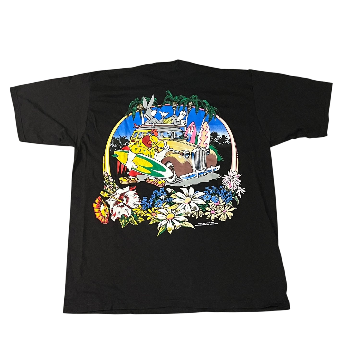 VINTAGE NWT Looney Tunes Beach Trip T Shirt (XL)