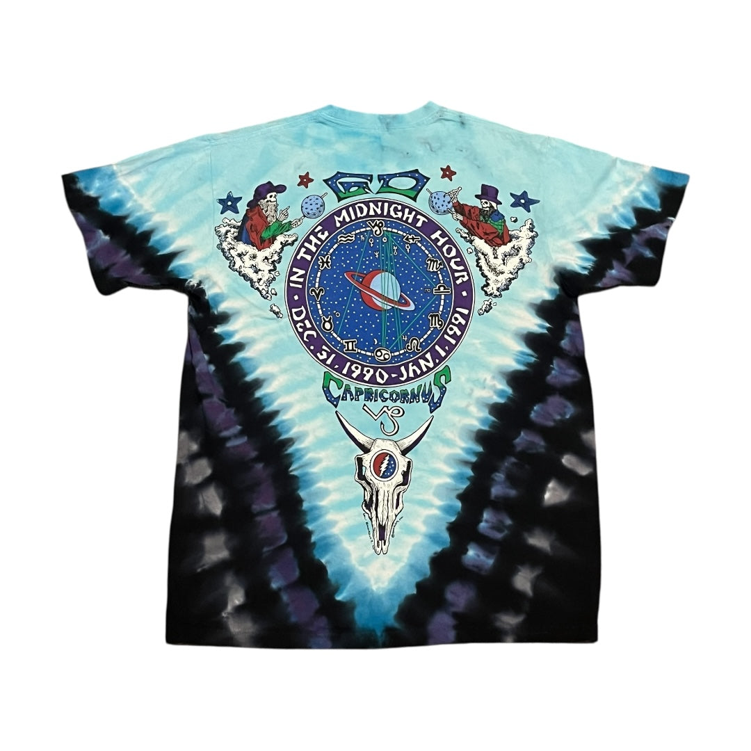 Liquid Blue Grateful Dead Tie Dye T Shirt (Medium)