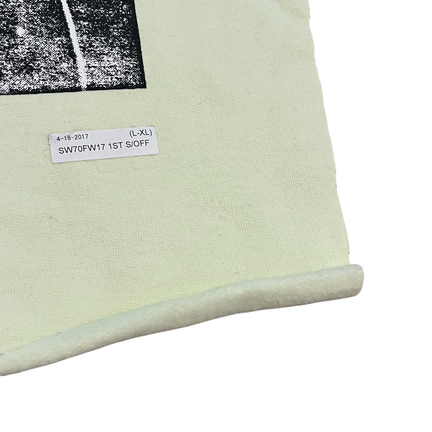 SAMPLE Supreme The Decline of Western Civilization Sample Test Print Fabric Swatch - Mint Green (FW17)