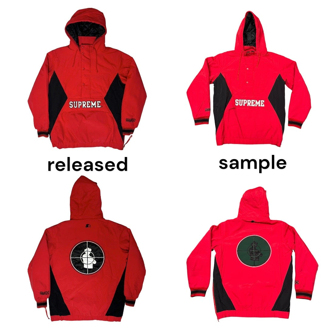 SAMPLE Supreme x Public Enemy Starter Jacket - Red (Large)