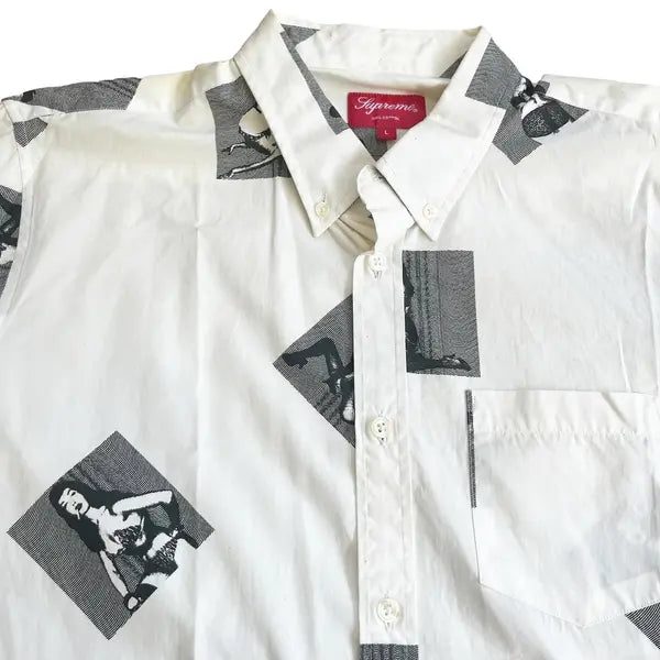 SAMPLE Supreme Smoking Models Button Up Shirt - White (Large)