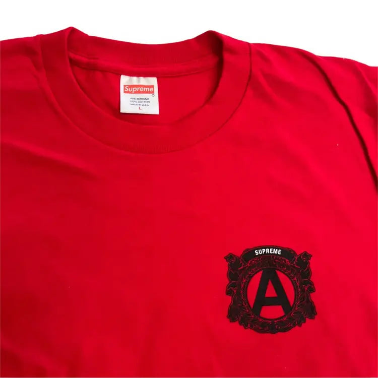 SAMPLE Supreme We Don't Want Your Law T Shirt - Red (Large)