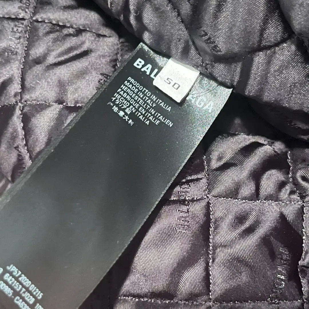 Balenciaga Faux Fur Cropped High Neck Bomber Jacket - AW20 (size 50)