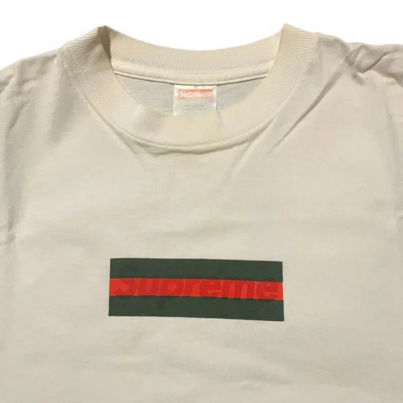 Supreme Gucci Box Logo T-Shirt - White (XL)