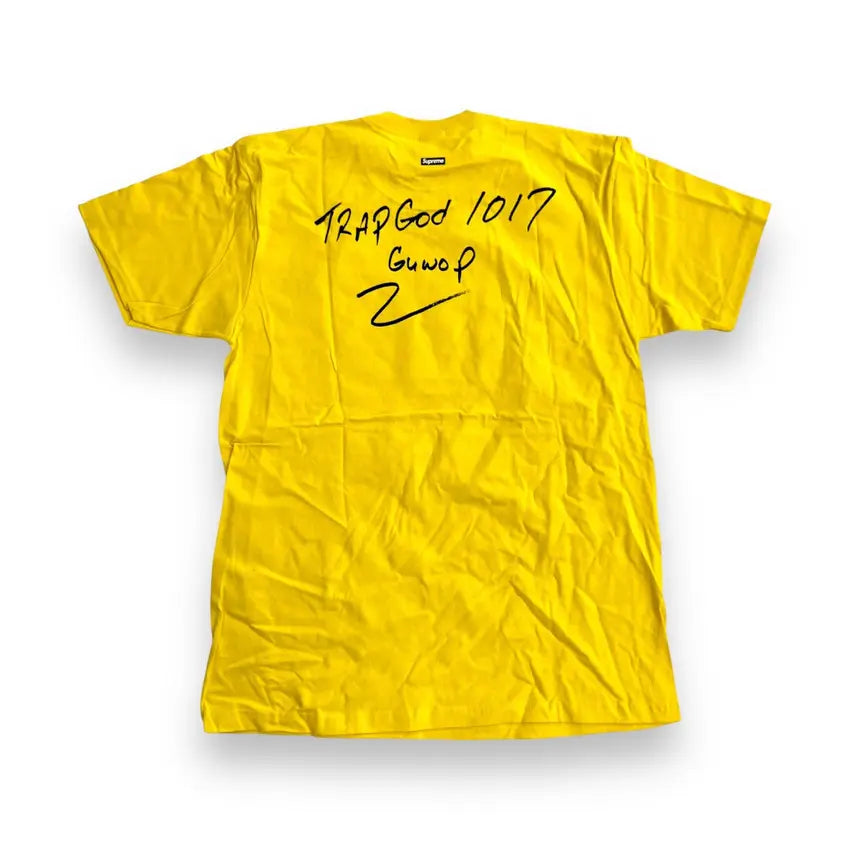 Supreme Gucci Mane Portrait T-Shirt - Yellow (Large)