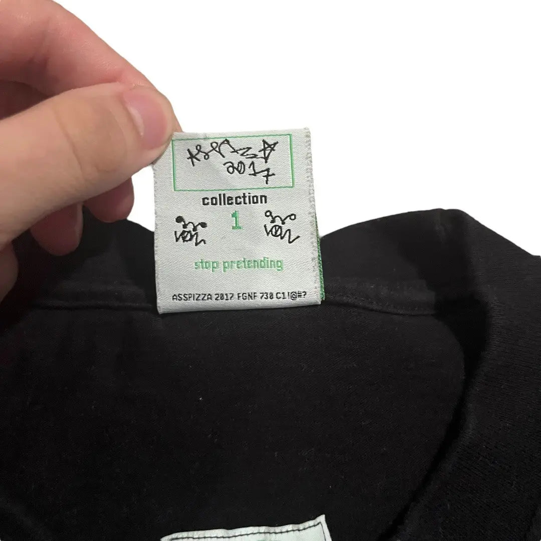 Asspizza Collection 1 Long Sleeve T-Shirt - Black (Large)