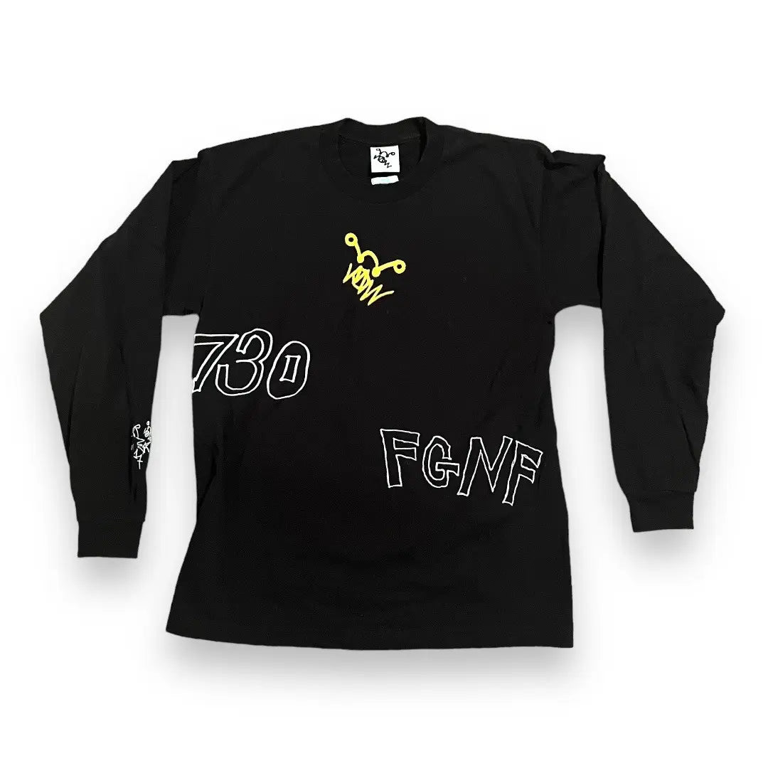 Asspizza Collection 1 Long Sleeve T-Shirt - Black (Large)