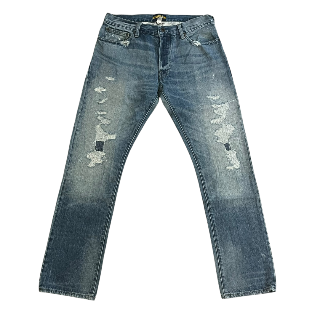 VINTAGE Rugby Ralph Lauren Distressed Denim Jeans - 33x30