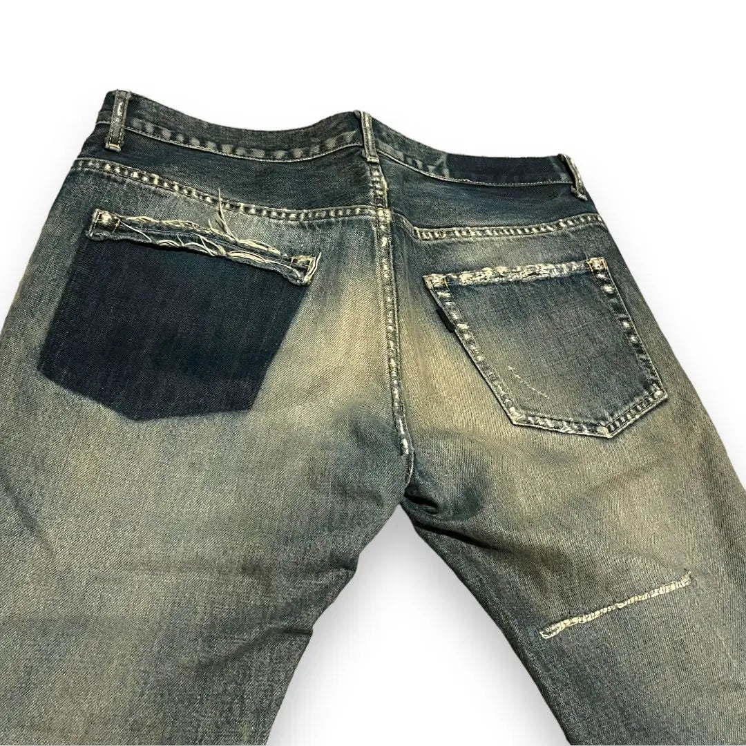 Undercover 68 Grey Yarn Denim Jeans 2010 ZoZoTown - Size 3