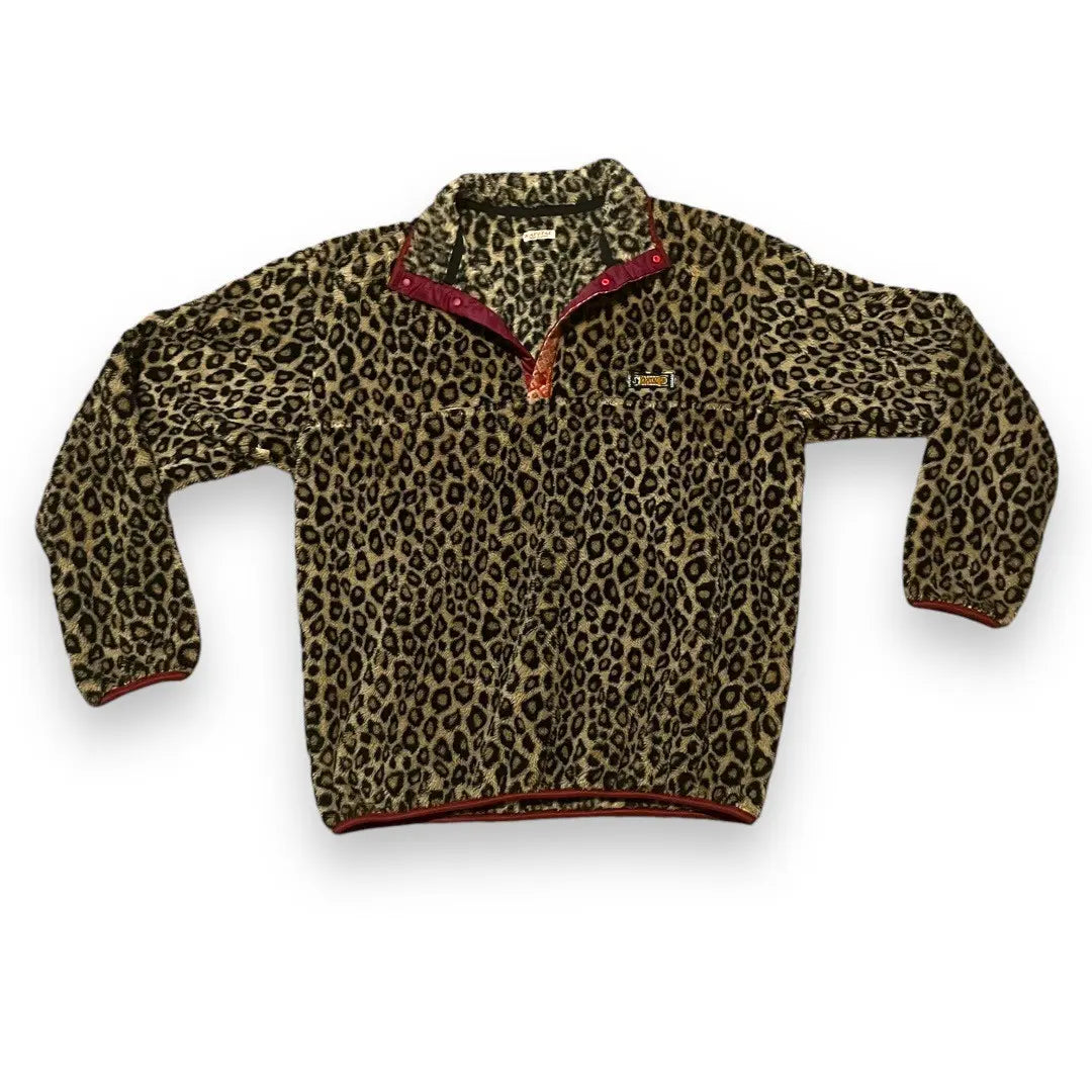Kapital Leopard Snap Pullover (size 4)