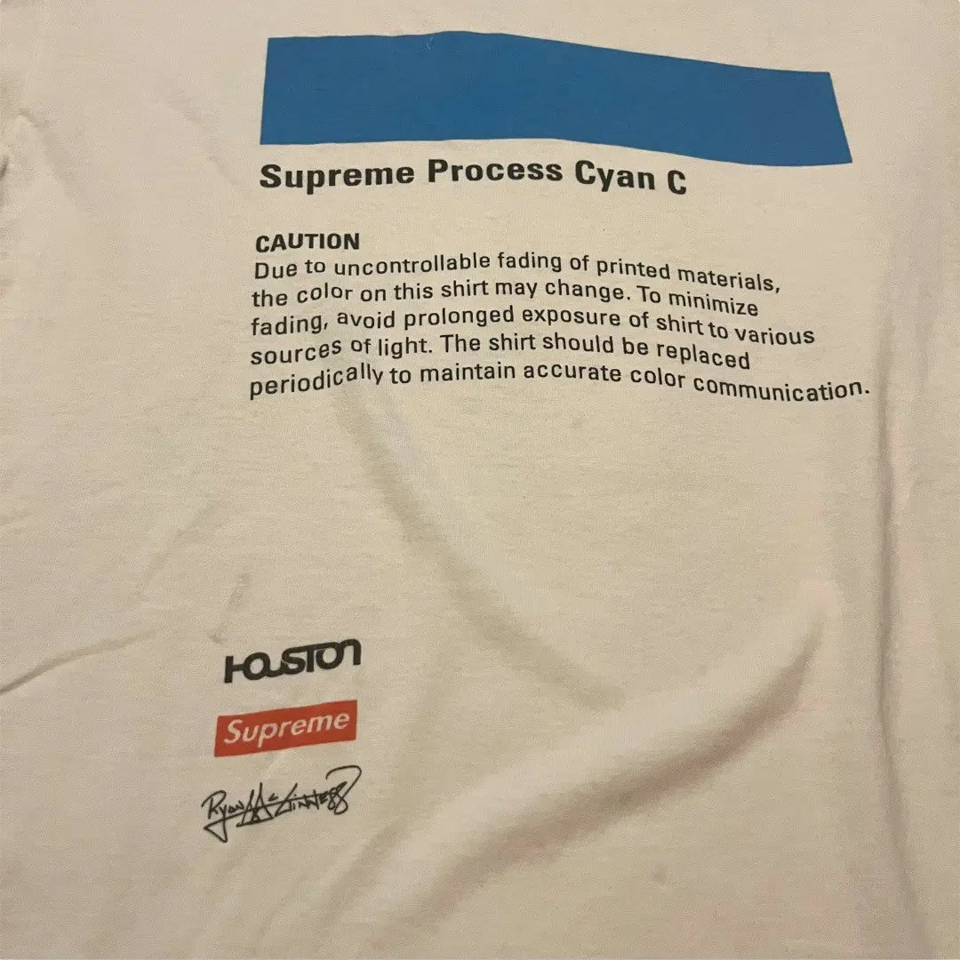 Supreme x Ryan McGinness Cyan C Pantone T-Shirt (Large)