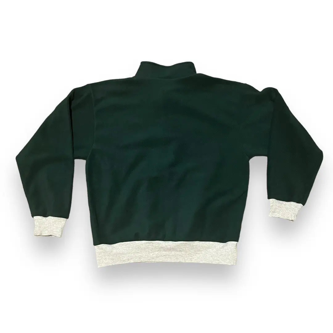 Los Angeles Apparel Quarter Zip Polar Fleece - Green (Large)