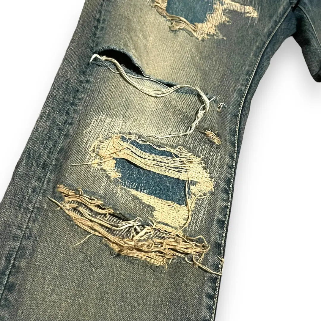 Undercover 68 Grey Yarn Denim Jeans 2010 ZoZoTown - Size 3