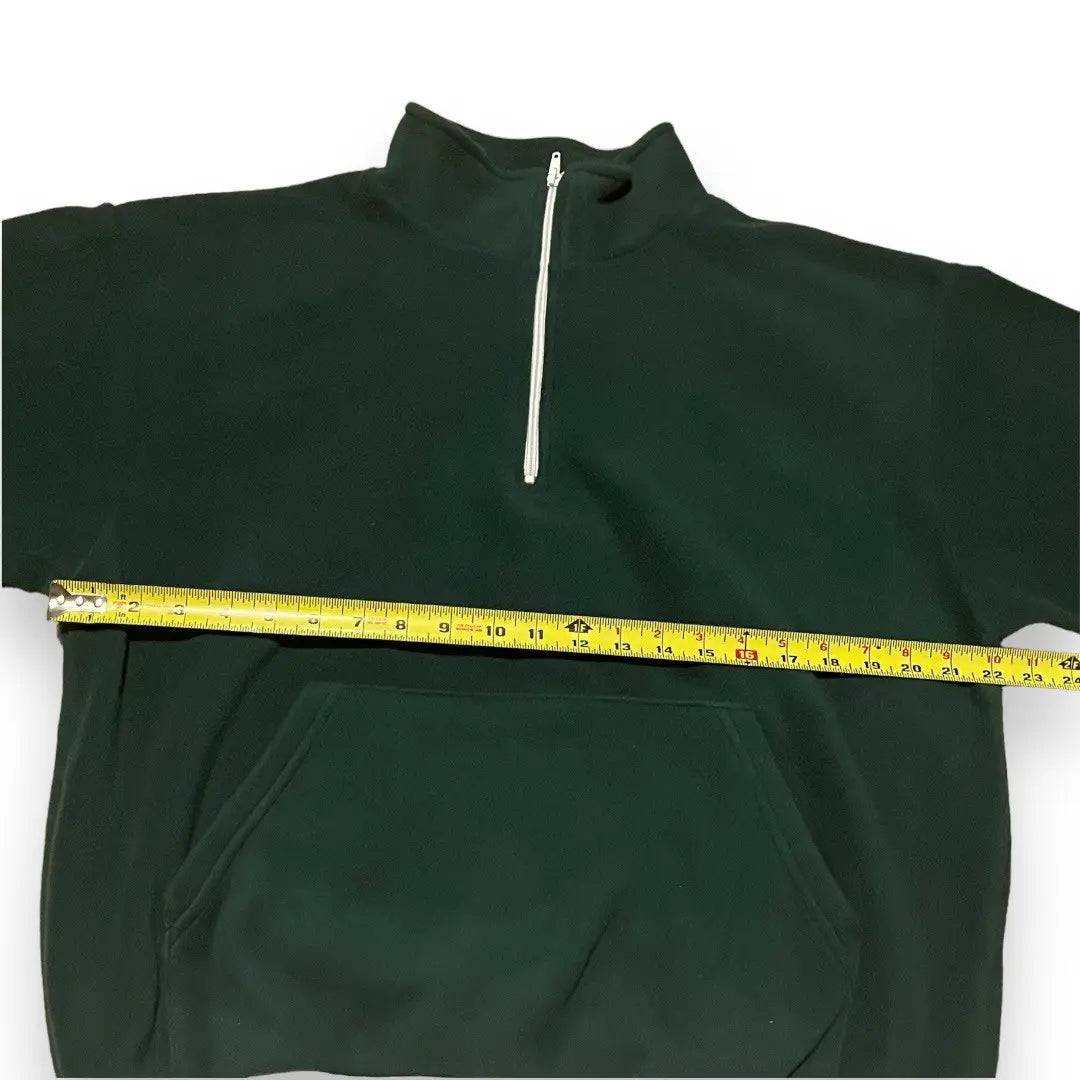 Los Angeles Apparel Quarter Zip Polar Fleece - Green (Large)