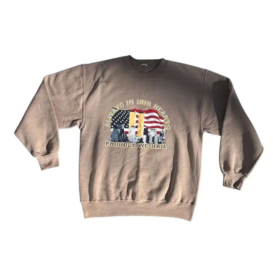 VINTAGE Jerzees Never Forget 9/11 Sweatshirt (Large)