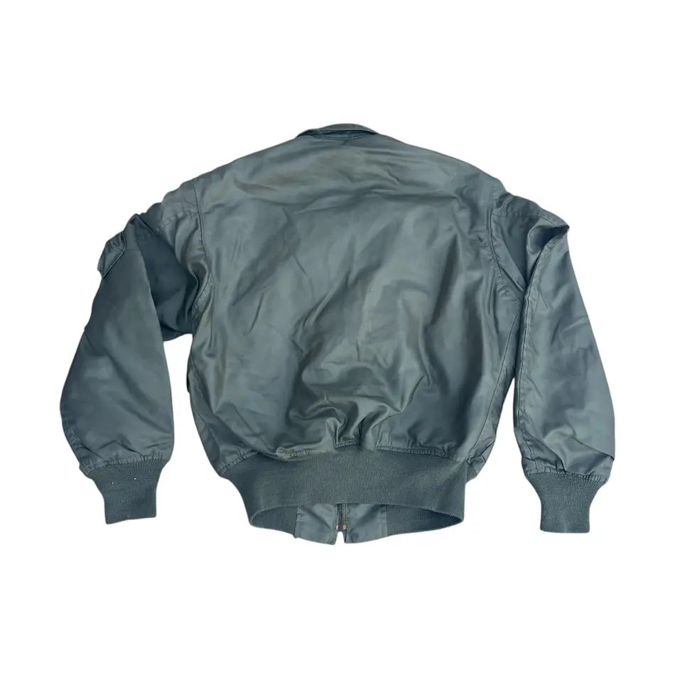 VINTAGE Alpha Industries USAF Flyers Jacket - Grey / Green (Medium)