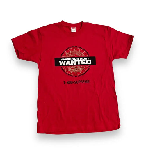 Supreme America's Most Wanted T-Shirt - Red (Large)