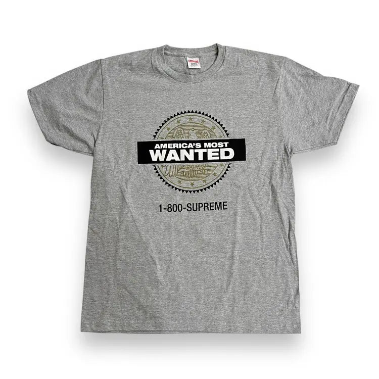 Supreme America's Most Wanted T-Shirt - Grey (Large)