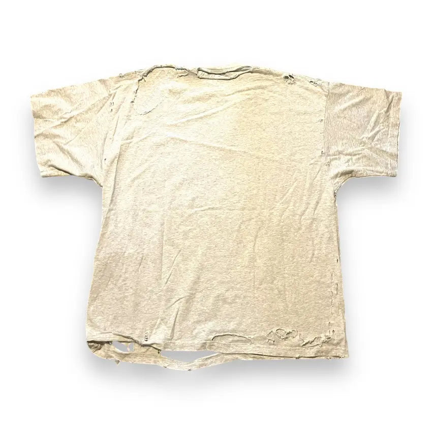 Balenciaga Destroyed T Shirt - Heather Grey (Size 3)