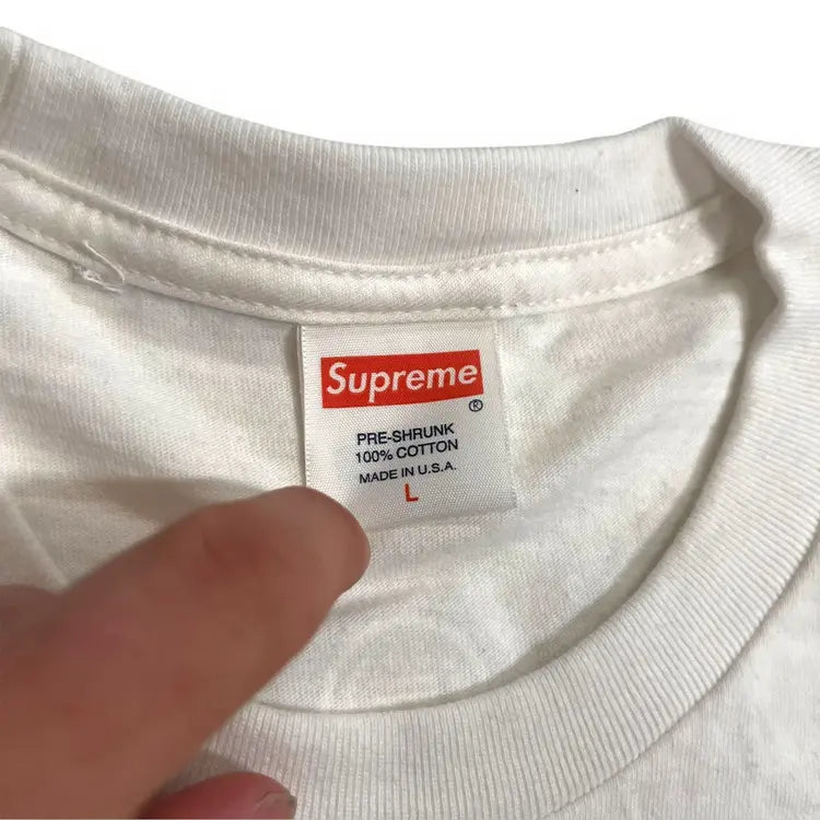 Supreme 20th Anniversary Red on White Box Logo T-Shirt - SS14 (Large)
