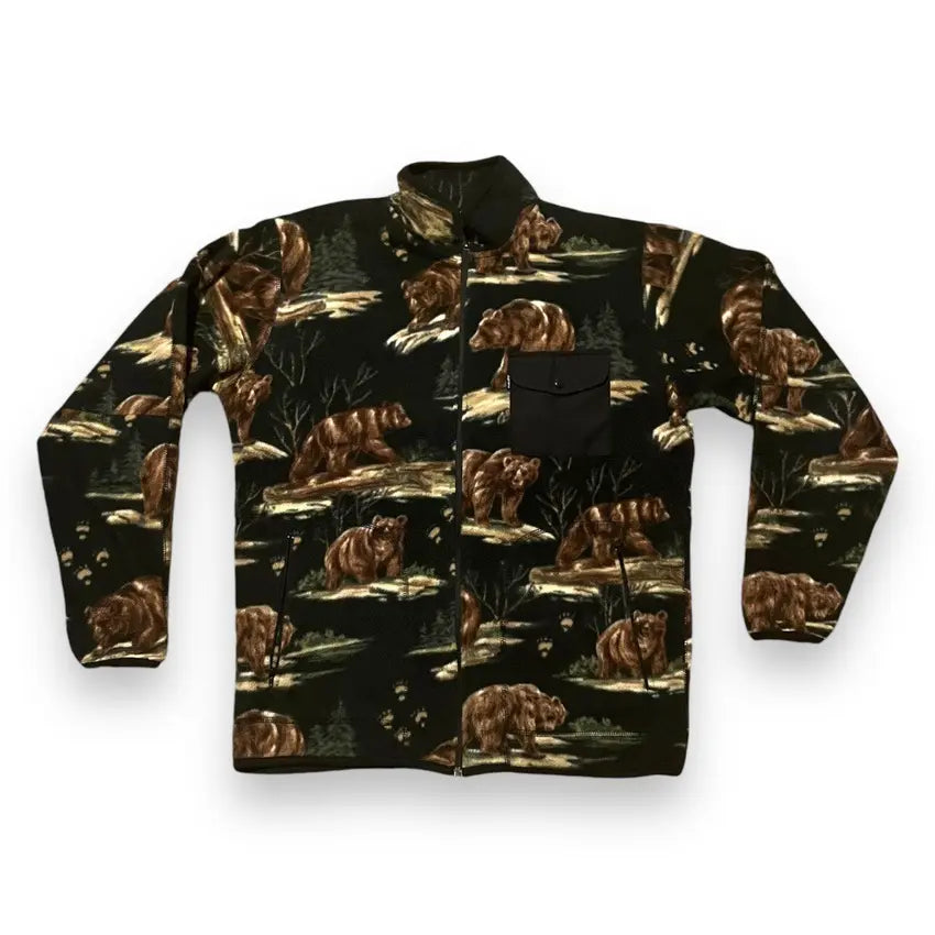 Supreme Alpine Bear Fleece Zip Up Jacket (Large)