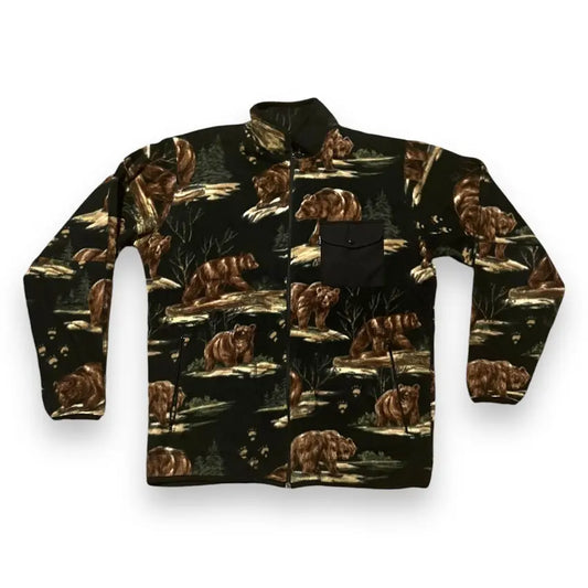 Supreme Alpine Bear Fleece Zip Up Jacket (Large)