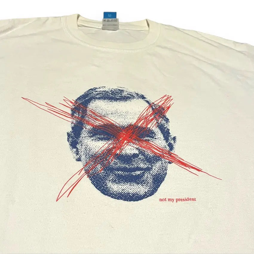 VINTAGE Tokion George W. Bush T Shirt - White (Medium)