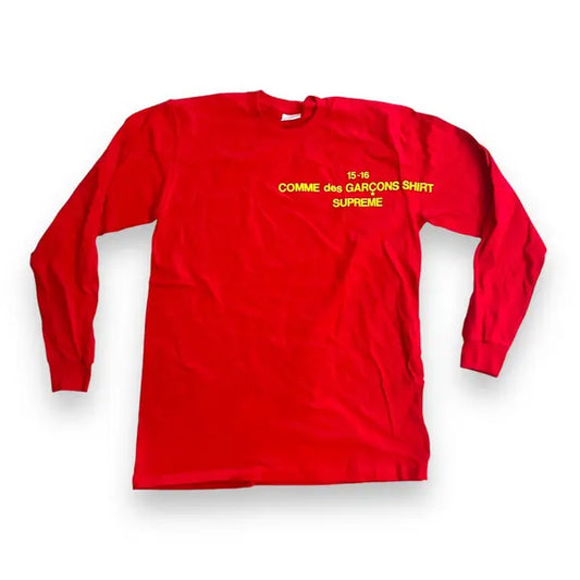 Supreme x CDG SHIRT Long Sleeve T Shirt - Red