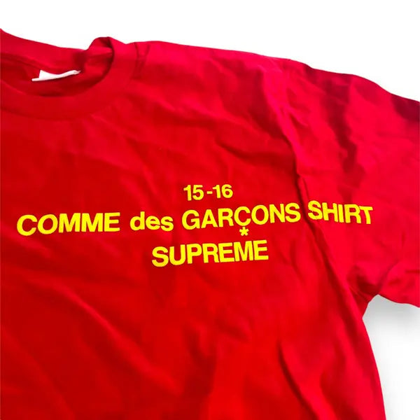 Supreme x CDG SHIRT Long Sleeve T Shirt - Red