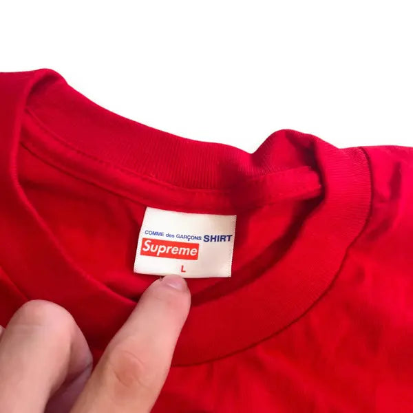 Supreme x CDG SHIRT Long Sleeve T Shirt - Red