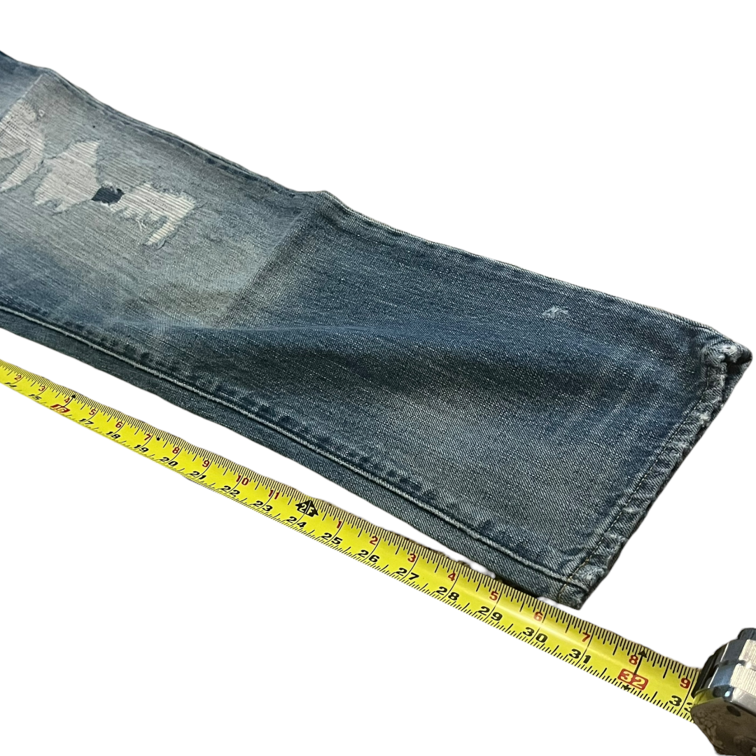 VINTAGE Rugby Ralph Lauren Distressed Denim Jeans - 33x30
