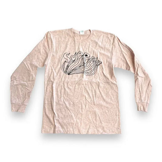 Supreme x Daniel Johnston Long Sleeve T Shirt - Heather Pink (Large)