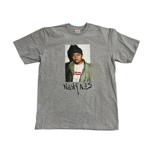Supreme x Nas Portrait T Shirt - Grey (Medium) #2