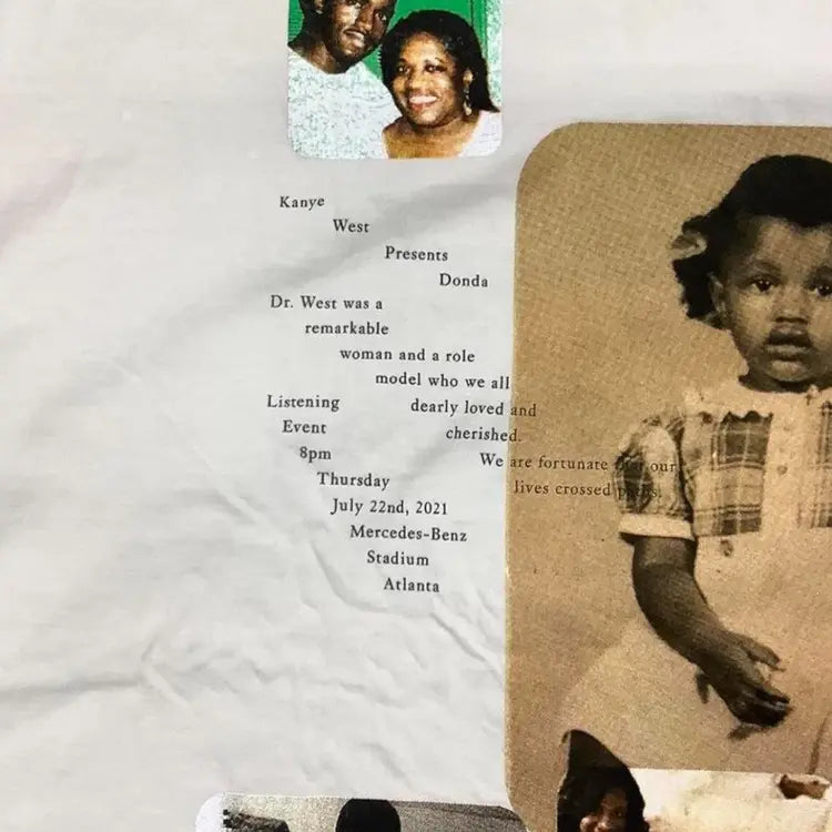 SAMPLE Donda Photo Collage Long Sleeve T-Shirt