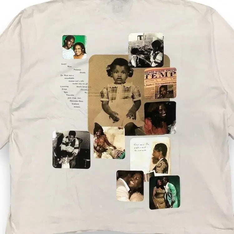 SAMPLE Donda Photo Collage Long Sleeve T-Shirt