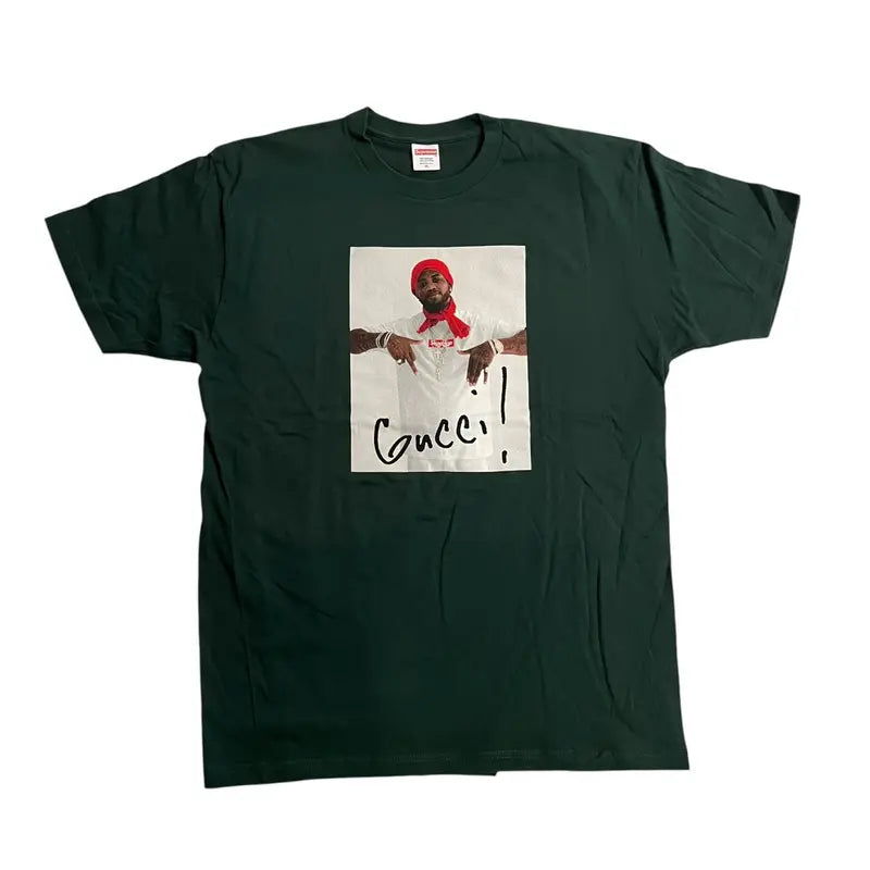 Supreme x Gucci Mane Portrait T-Shirt - Forest Green