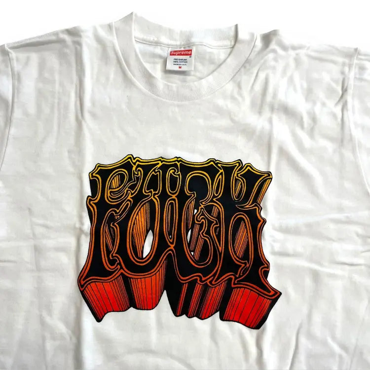 Supreme F T-Shirt - White (Medium)