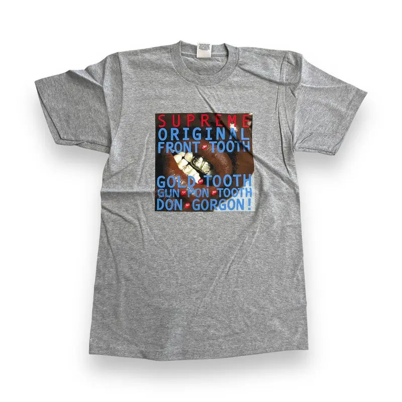 Supreme Gold Tooth T-Shirt - Heather Grey