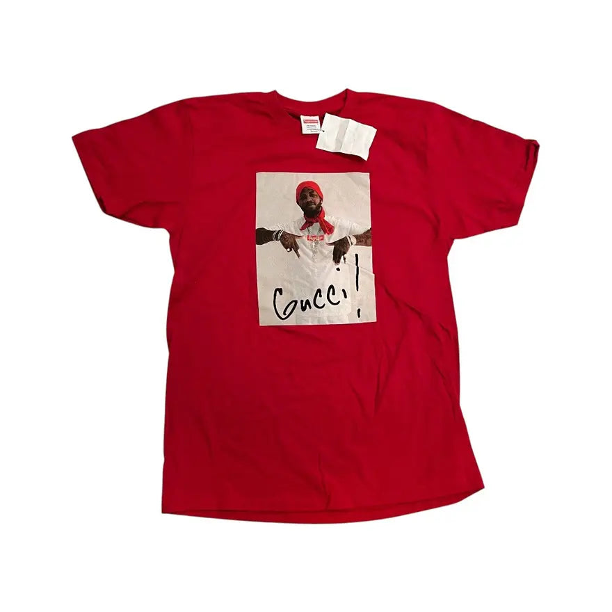 SAMPLE Supreme Gucci Mane Portrait T-Shirt - Red (Large)