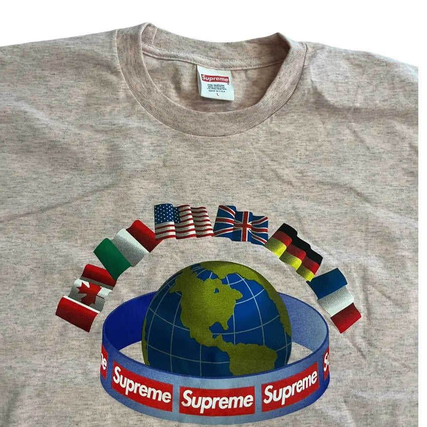 SAMPLE Supreme Worldwide T-Shirt - Heather Pink (Large)
