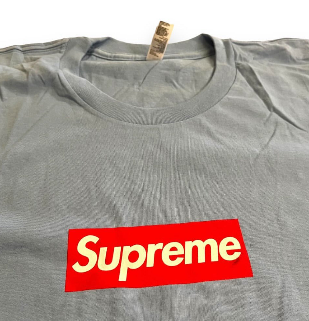 SAMPLE Supreme 20th Anniversary Box Logo T-Shirt - Baby Blue (Large)