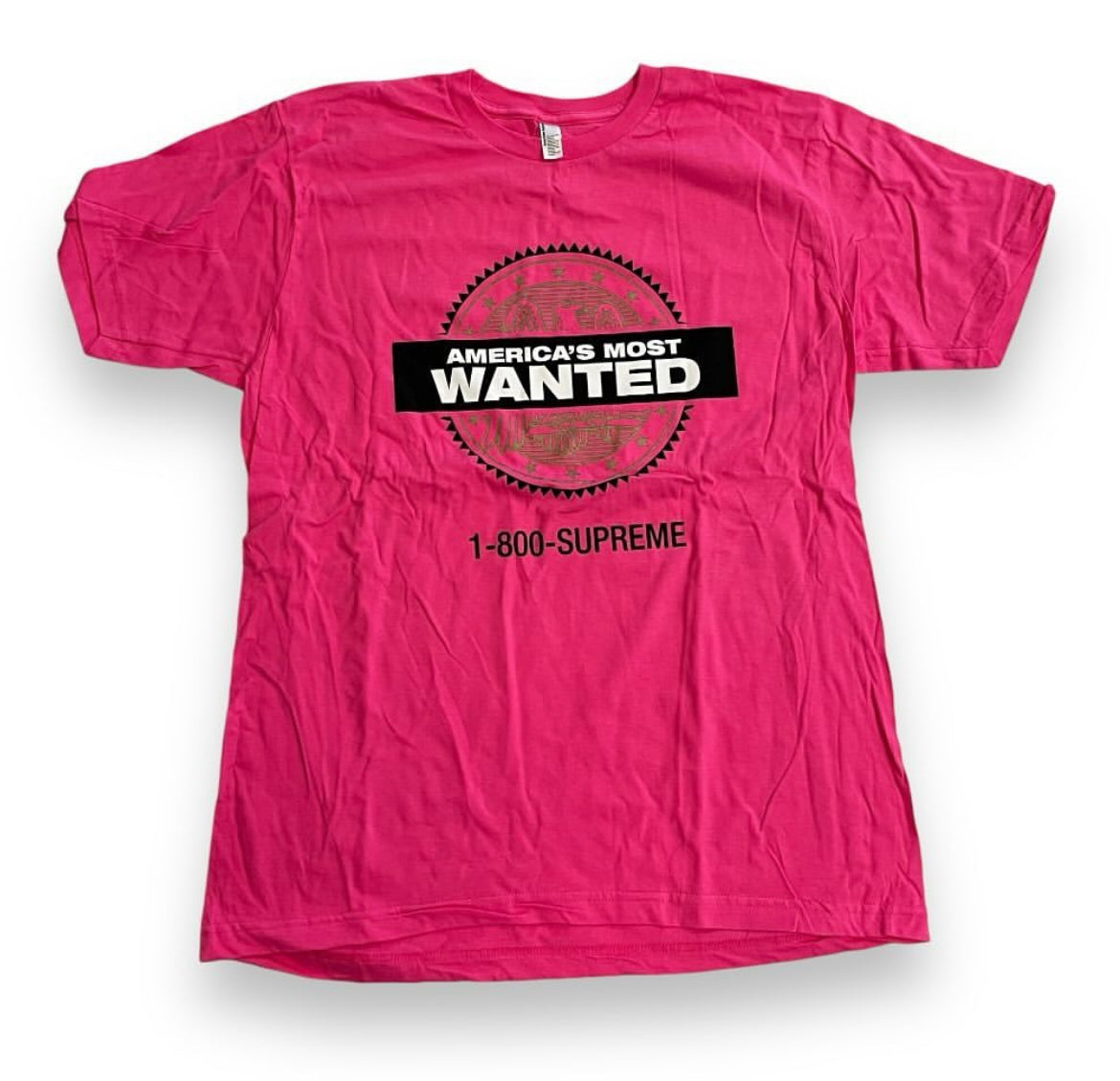 SAMPLE Supreme America's Most Wanted T-Shirt - Pink (Large)