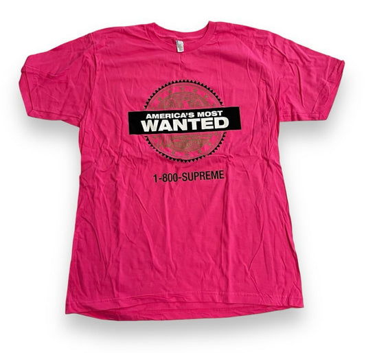 SAMPLE Supreme America's Most Wanted T-Shirt - Pink (Large)