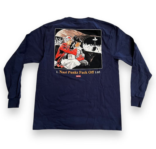 SAMPLE Supreme x Dead Kennedys Punks L/S T-Shirt - Navy (Large)